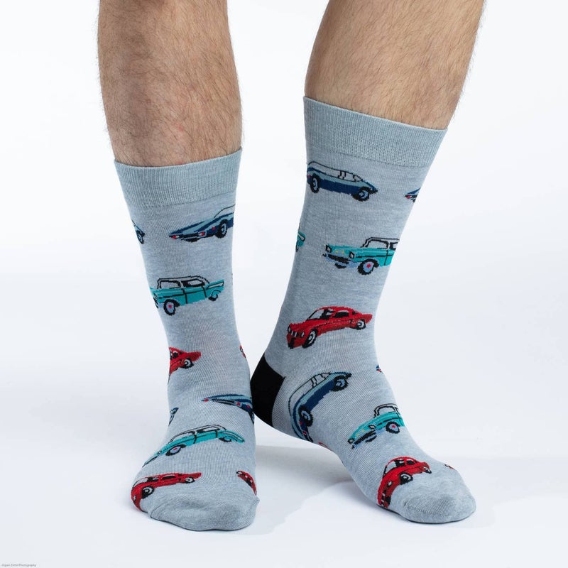Good Luck Sock Men's Cars Socks, Adult, Shoe Size 7-12 - Image 2